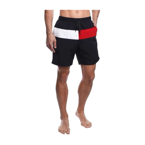 TOMMY BEACHWEAR Costume Costume Uomo con maxi logo Blu bianco rosso - Francavilla Moda